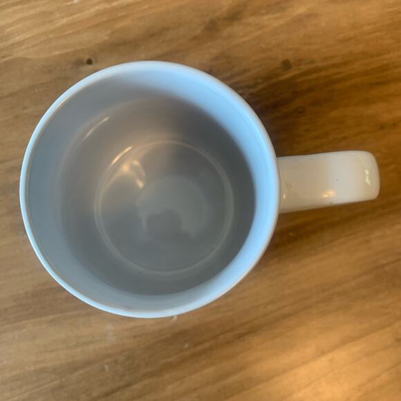 Thyme & Table Coffee Mug Stoneware Triangle Print Ceramic 20oz. White Gray - Picture 6 of 10